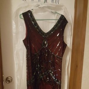 Sequin flapper dress
